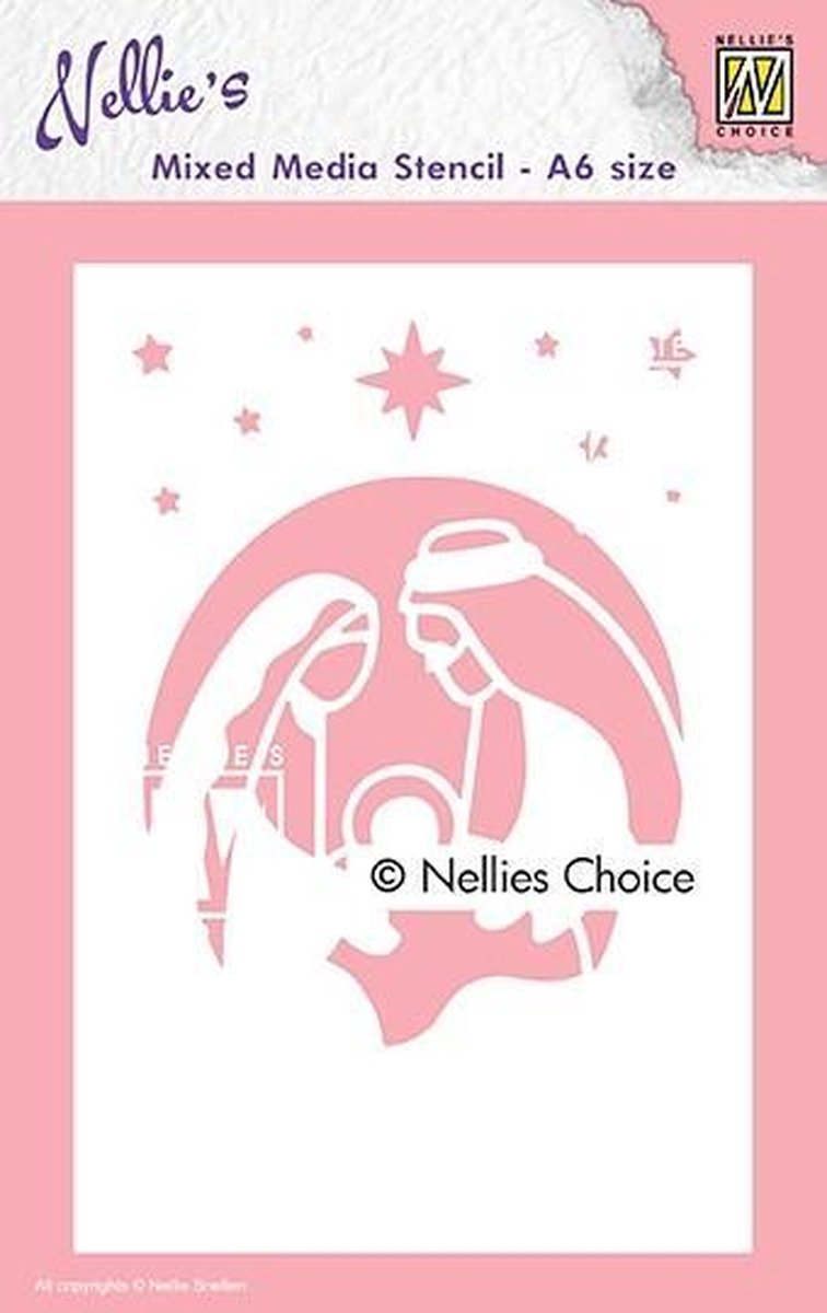 MMSA6-014 Mixed Media stencil A6 size 